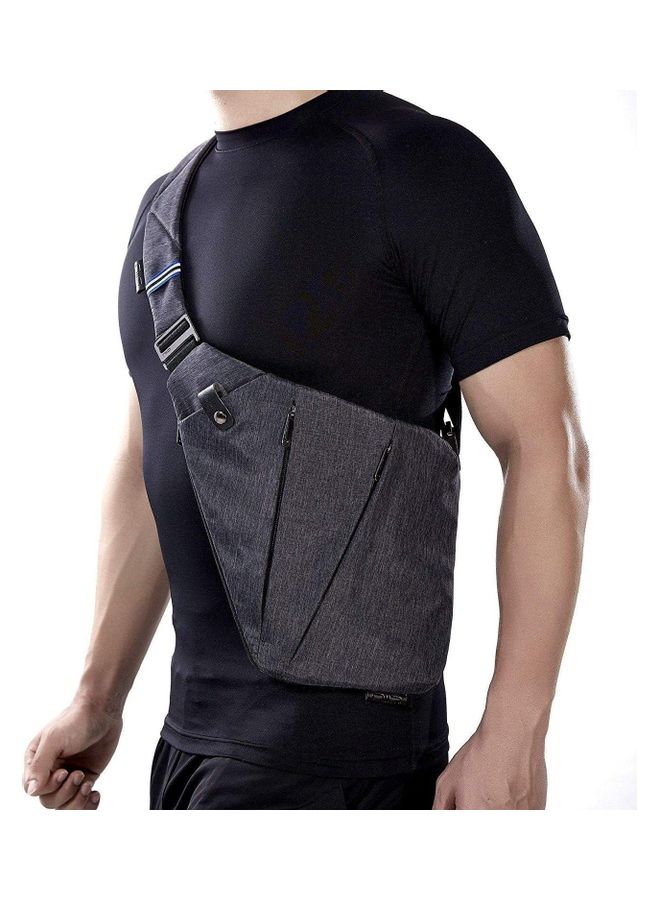 Shoulder Crossbody Chest Bag Grey  - Image 3
