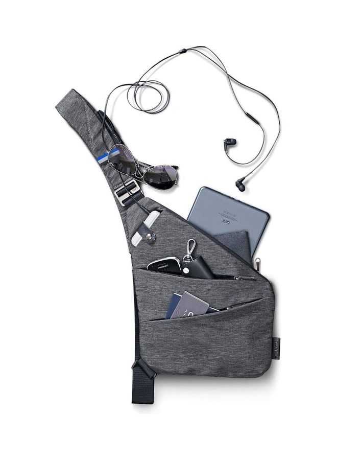 Shoulder Crossbody Chest Bag Grey  - Image 2
