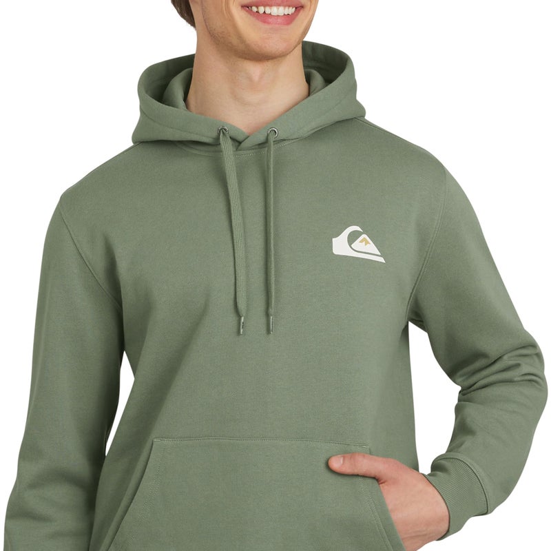 Quiksilver Men's Regular Fit Super Soft Fleece Midweight Pullover Hooded Sweatshirt, Sea Spray, Large - Image 2