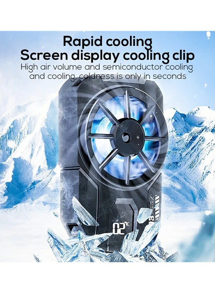 MEMO DLA3 Digital Display Cooling Fan Radiator Semiconductor Phone Cooler for PUBG Gaming - Image 2