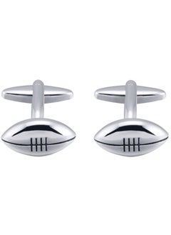 American Football Jewelry Cufflinks For Men Classic Tuxedo Cuff Links For Football Fans Wedding Daily French Shirt In Gift Box (Silver Football) - pzsku/Z76B507232F55167CCE2AZ/45/_/1735816681/9ff5bd28-7367-43e5-8d49-1cb3cc42d304