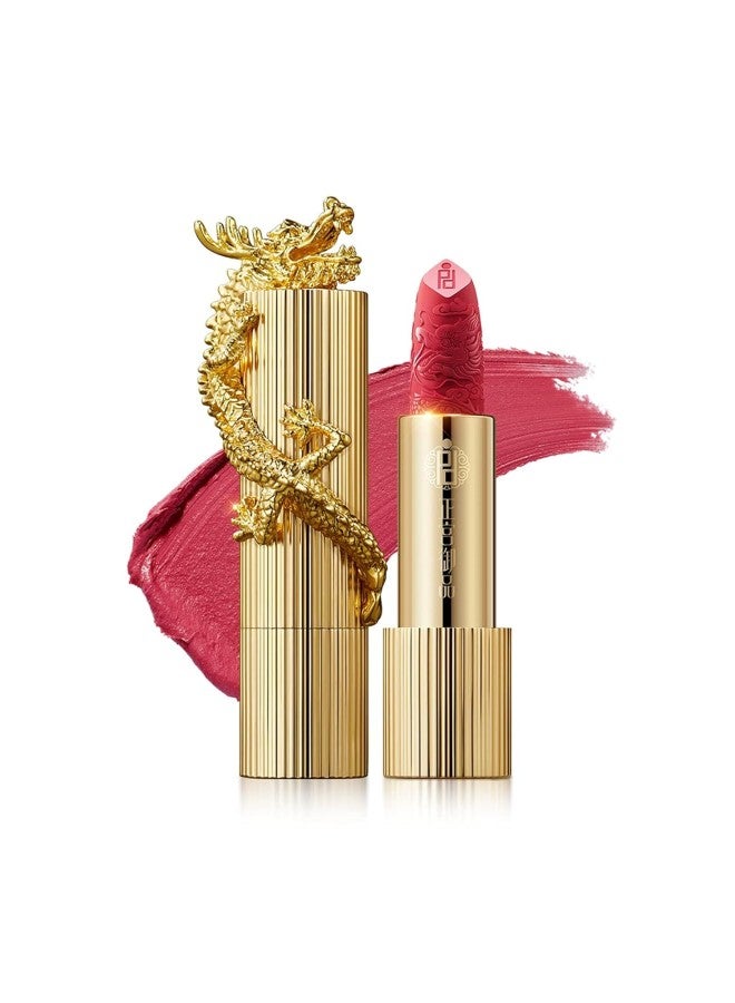 klarako [Palace Identity Lipstick For Women, Chinese Dragon Appearance, Lip Makeup, Matte Finish, High Impact Lipcolor, Hydrating Lipstick, Long Lasting (M05#Princess) - Image 1