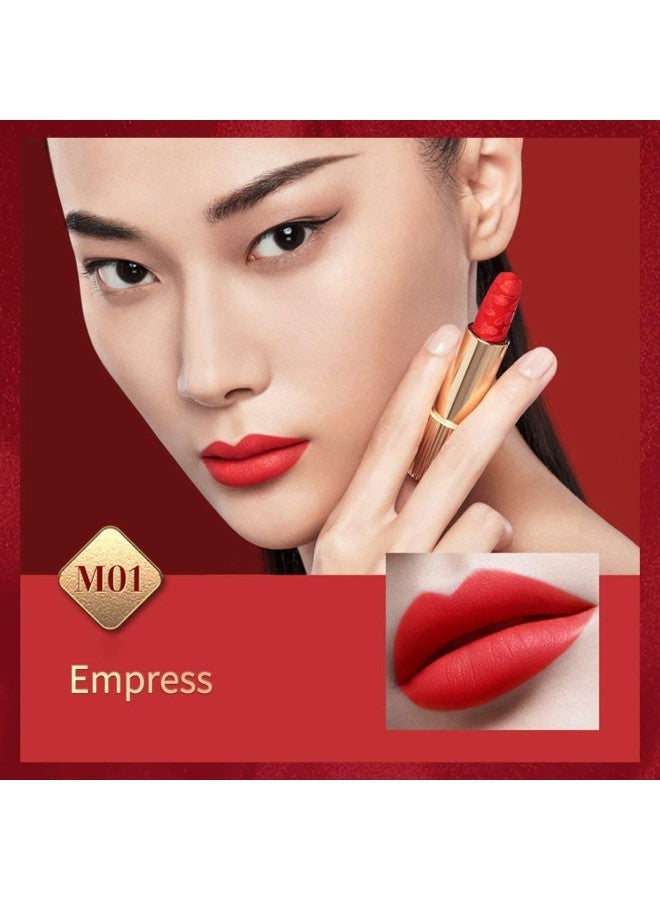 klarako [Palace Identity Lipstick For Women, Chinese Dragon Appearance, Lip Makeup, Matte Finish, High Impact Lipcolor, Hydrating Lipstick, Long Lasting (M05#Princess) - Image 3