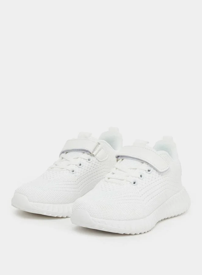 Styli Styli Textured Lace Up Sneakers