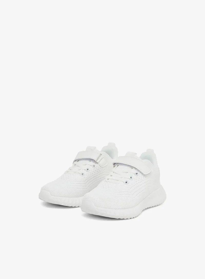 Styli Active Textured Lace Up Sneakers