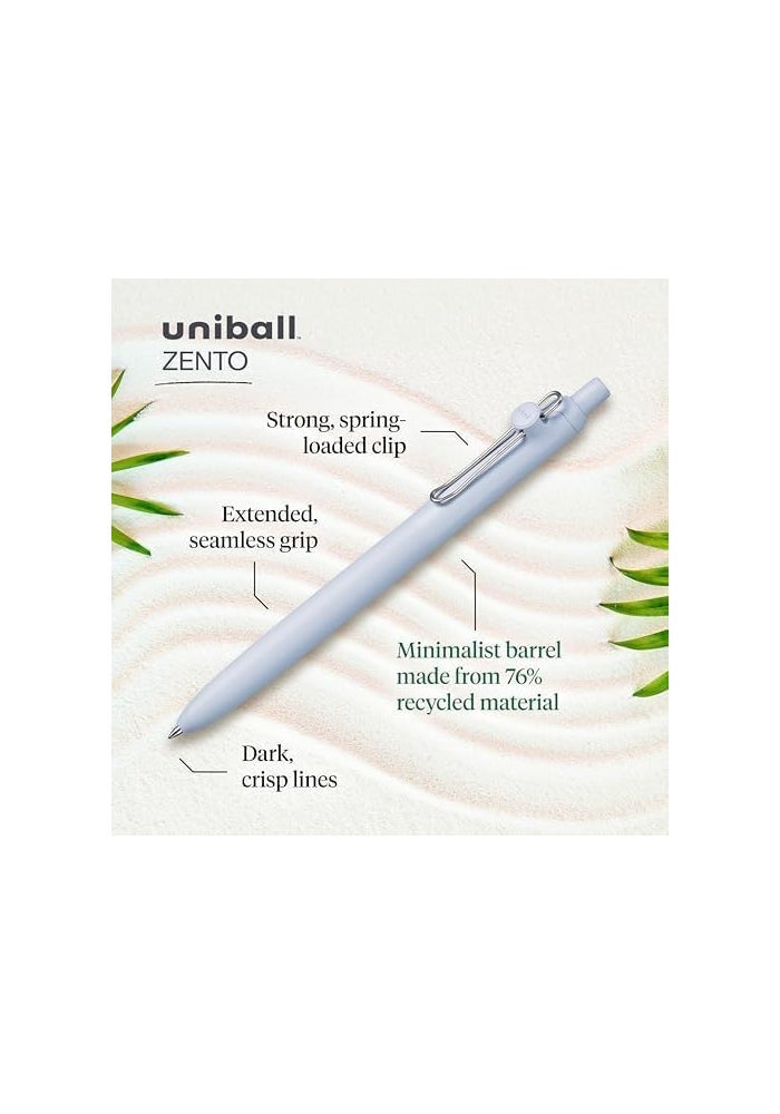 يوني بول Uni-ball Zento Liquid Ink Fine Green Pens - Pack of 12 - Image 3