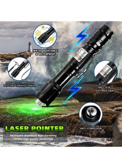 Arabest Cowjag Green Laser Pointer High Power Flashlight, Long Range Laser Flashlight, Rechargeable Flashlight, Single Push On/Off, with Carrying Case (Green Light)  - Image 3