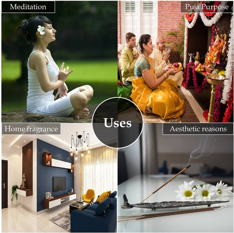 HEM HEM Lotus Wooden Bamboo Incense Sticks 255 cm x 93 cm x 6 cm Black  - Image 2