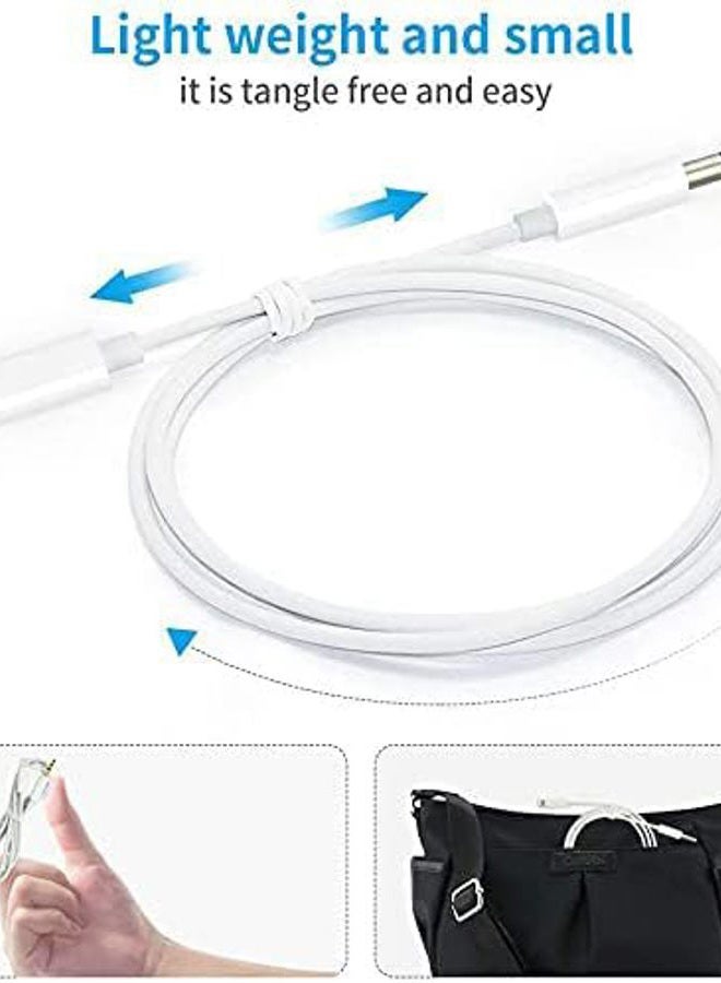 Mixfly [Apple MFi Certified] iPhone AUX Cord for Car Stereo, Lightning to 3.5mm AUX Audio Cable Compatible for iPhone 14/13/12/11/XS/X, Home Stereo/Headphone, Support All iOS Version - 3.3ft (White) - Image 4