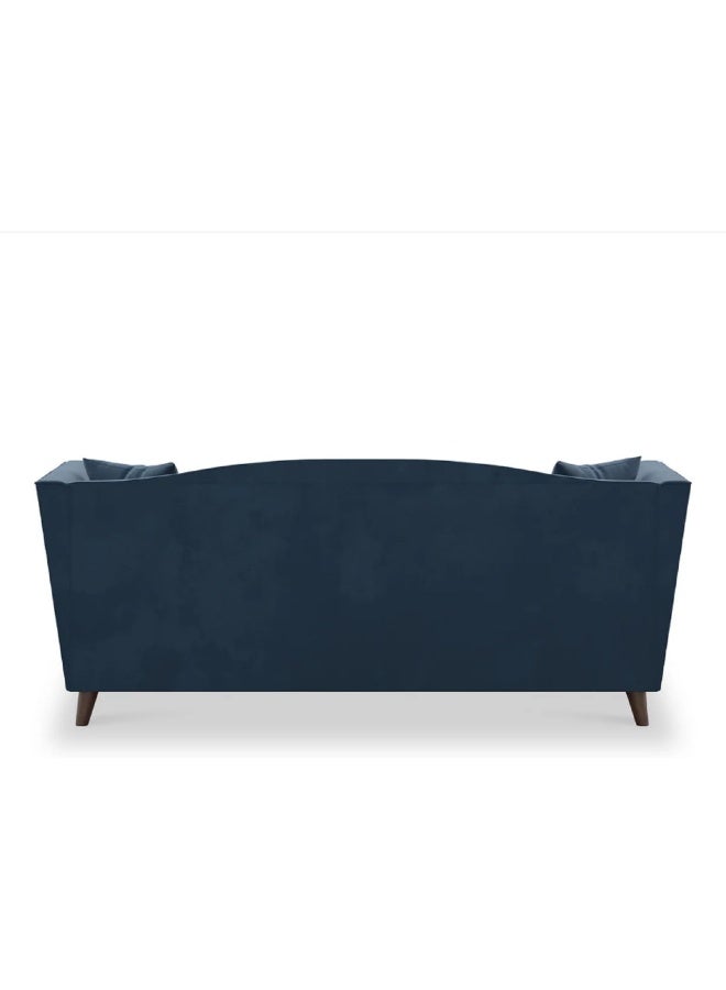 Zayn comforts Luxury Velvet Sofa - Modern Classic Design (Blue, 3-Seater) - Image 4