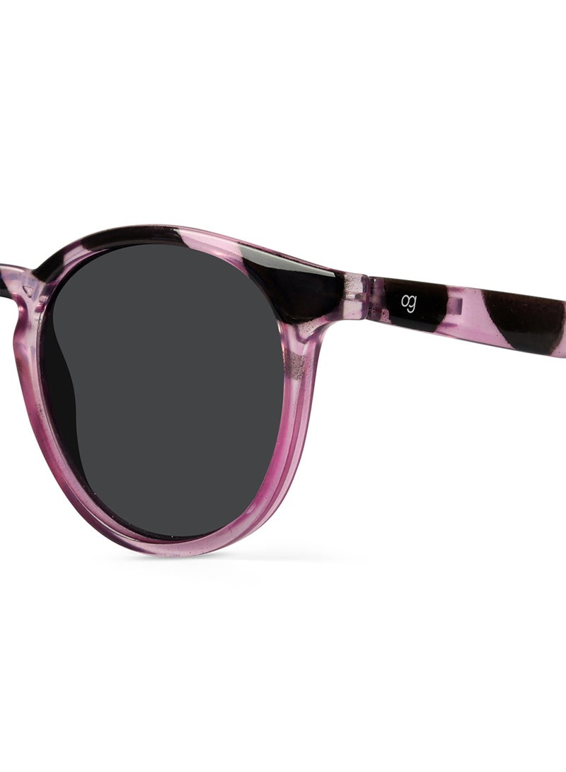 Woggles Radon Printed Polarized Round Sunglasses |Men & Women|100% UV Protection - Image 2