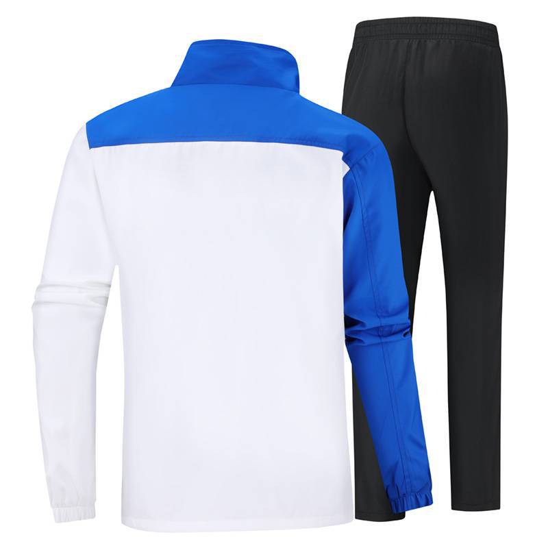 2023 National Fashion Sports Leisure Suit Jacket Vertical Collar Straight Leg Pants Men'S And Women'S General Code Group Training Clothes Printing Logo - Image 3