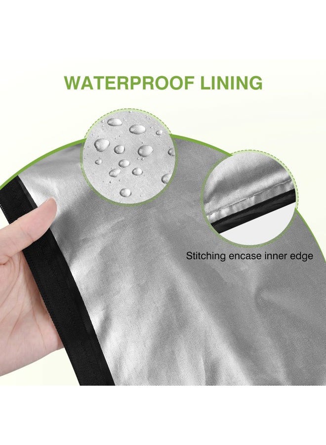 OTraki 2 Pack Wet Bag for Swimsuit and Towels 12 x 16 inch Waterproof Clothes Bag with Handle Zippered Oxford Cloth Wet Dry Sack Bag Wet Clothes Bag for Travel Gym Beach, 30 x 40cm Black - Image 3