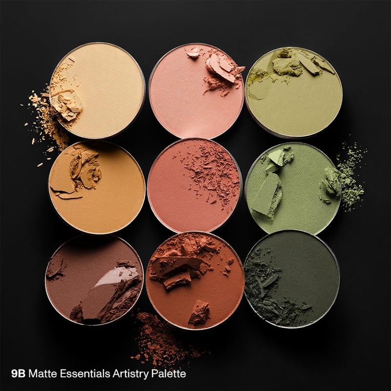 Morphe 9B Matte Essentials Artistry Palette - Warm Toned Makeup Palette - Highly Pigmented Matte Eye Makeup with a Blendable & Buildable Formula (0.35 oz) - Image 5