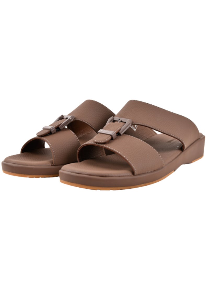 Mens  Dual Textured Strap Sandal Coffee - pzsku/Z76B5AEE93F918679DDFCZ/45/_/1730109793/ab7b6c09-3544-4374-a8e0-e950bc7f17e0