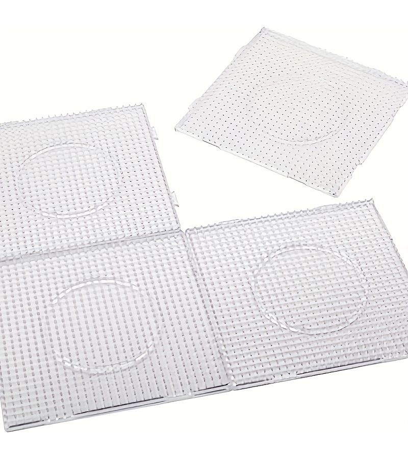 Set Of 4Pcs Clear Plastic Fuse Bead Boards Large 2.6Mm For Fuse Beads Kit - Image 1