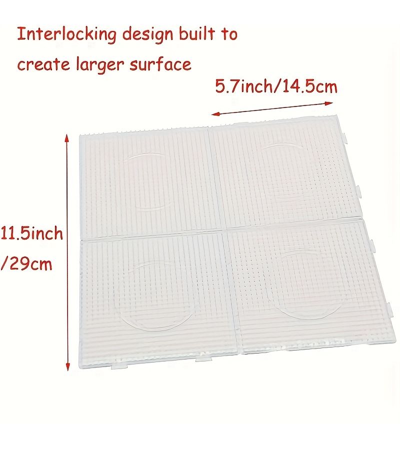 Set Of 4Pcs Clear Plastic Fuse Bead Boards Large 2.6Mm For Fuse Beads Kit - Image 5