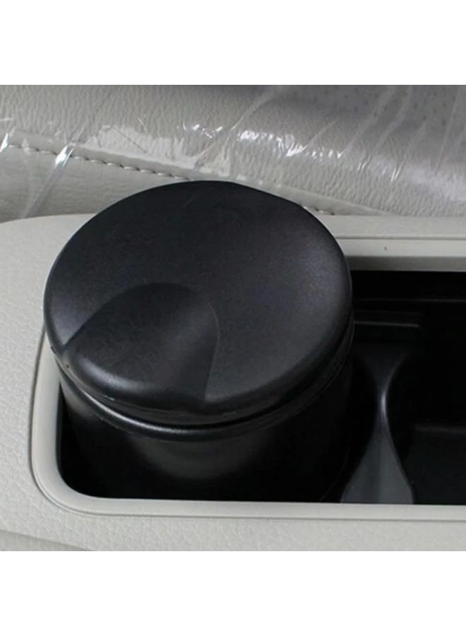 Smokeless Car Ashtray With Lid And Cigarette Holder Black Plastic For Vehicle Office Truck - Image 4