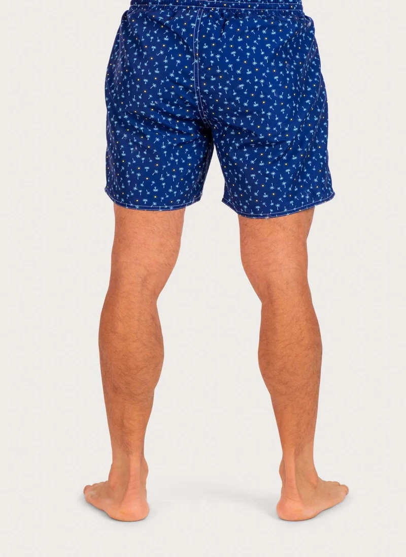 COEGA SUNWEAR COEGA Mens Boardshorts - Navy Tropical Palm