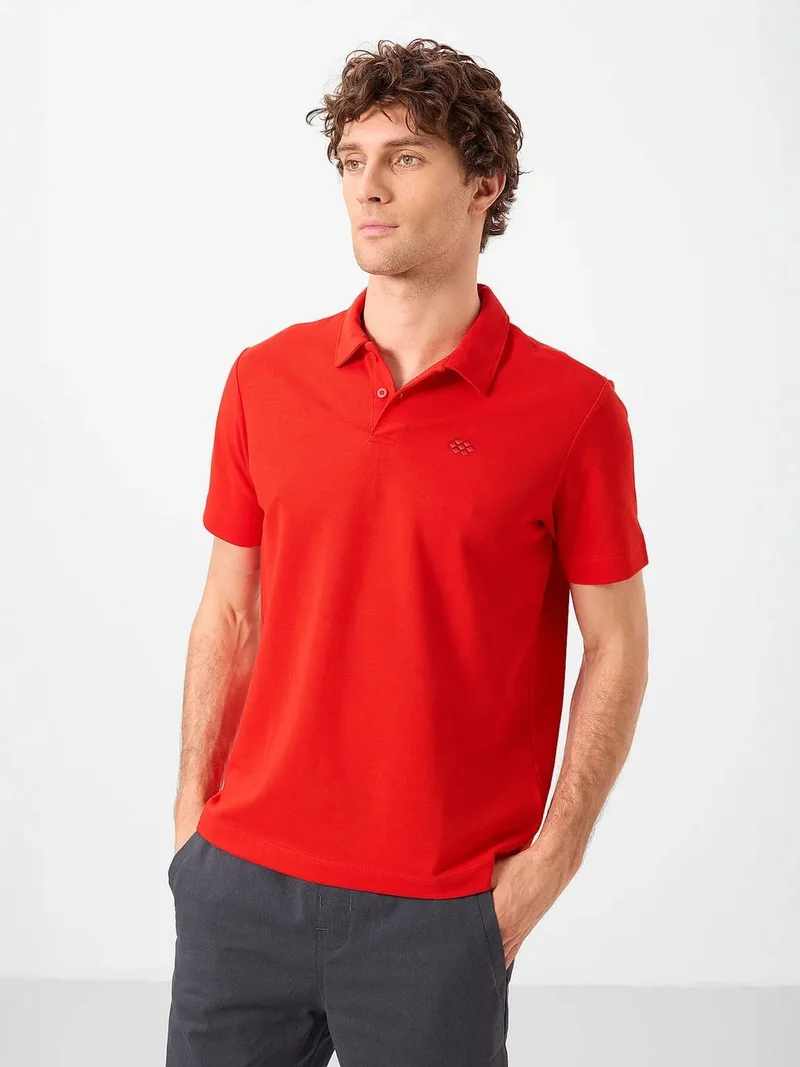 تومي لايف TOMMY Men's Cotton Elastane Polo T-Shirt