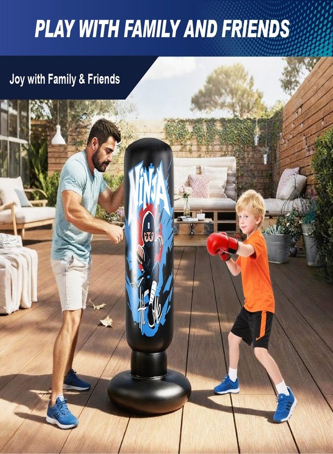 BCWATERFUNPD Punching Bag for Kids - 2026New Inflatable Boxing Bag, Holidays, Birthday Gifts, Kick Bag Equipment for Practice Karate, Taekwondo Kids Punching Bag Birthday Gifts for 36 Months+ - Image 3