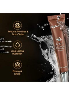 Mylansea Mylansea Anti Aging Eye Cream, Retinol Eye Cream Contains Niacinamide and Hyaluronic Acid, Reduces Wrinkles, Puffiness, Crows Feet and Dark Circles, 1 Oz  - Image 2