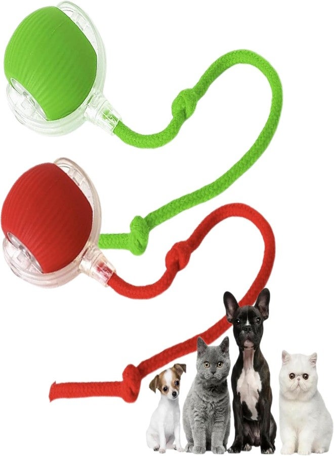 KICKZU Interactive Rolling Dog Ball, Interactive Rolling Ball Dogs Toy, Chewie Viral Vibrating Toy for Dogs, Anti-Bite Intelligent Cat Teasing, 360° Smart Automatic Moving Pet Toy Breed - Image 1