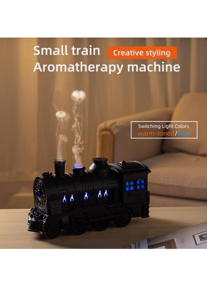 ELTRAZONE Humidifier, 300ml Aromatherapy Diffuser Essential Oil Air Humidifier, Train Diffuser for Large Room Essential Oil, Aromatherapy Diffuser Cool Mist with 2 Lights 2 Mist Modes Auto Off for Home Office Hotel - Image 4