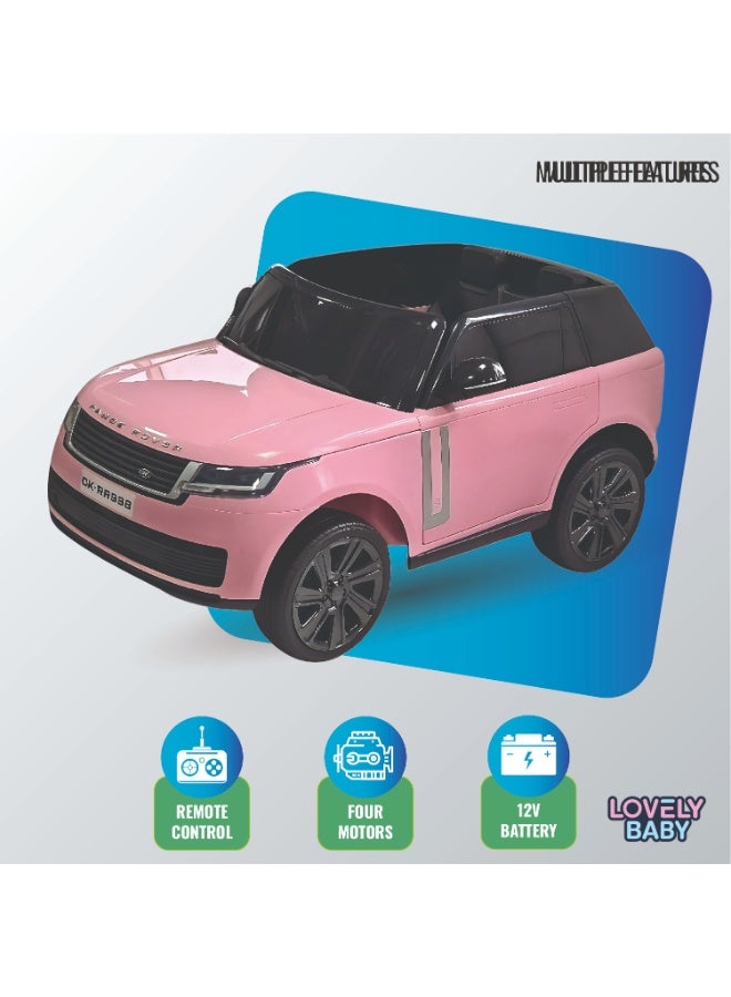 Range Rover Licensed Power Riding SUV Car LB 998EL for Kids Ages 2-7yrs,Electric Ride On, Battery Operated,EVA Wheels, Leather Seats with Suspension Tires, Toddler Car, Music Play MP3 - Image 3