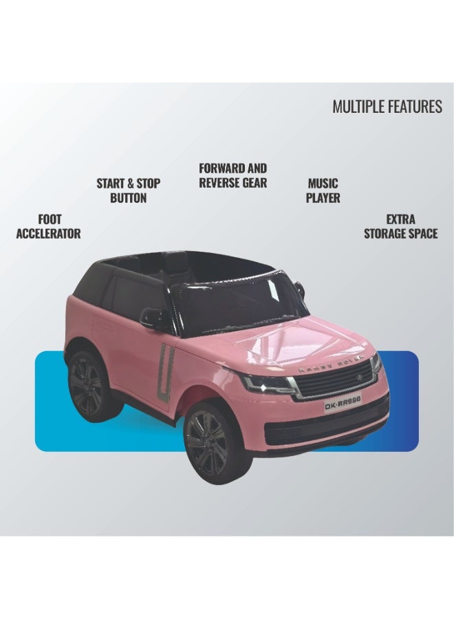 Range Rover Licensed Power Riding SUV Car LB 998EL for Kids Ages 2-7yrs,Electric Ride On, Battery Operated,EVA Wheels, Leather Seats with Suspension Tires, Toddler Car, Music Play MP3 - Image 4
