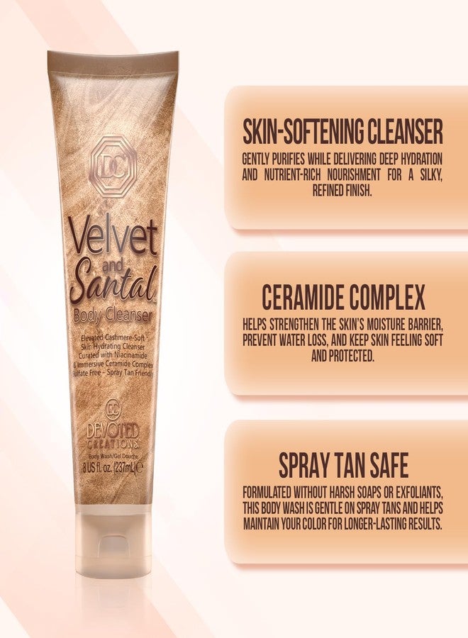 Devoted Creations Velvet and Santal Body Cleanser – Elevated Cashmere-Soft Skin Foaming Hydrating Body Cleanser - Image 5