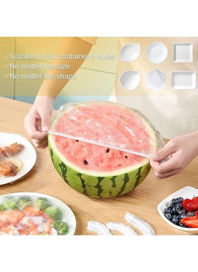 FALMER 200pcs Fresh Keeping Food Bags, Reusable Flexible Plastic Lids for Food Storage  - Image 5