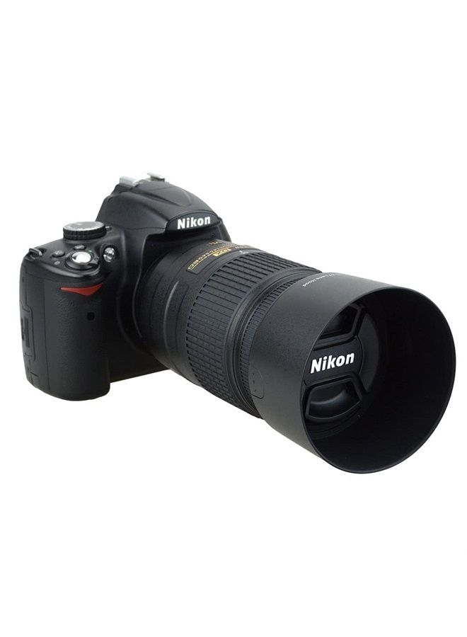 Kiorafoto Reversible Camera Lens Hood HB-57 Replacement for Nikon DX 55-300mm F4.5-5.6G ED VR Zoom Lens on D500 D7500 D7200 D7100 D7000 D5600 D5500 D5300 D5200 D5100 D5000 D3500 D3400 D3300 D3200 D3100 D3000 - Image 1