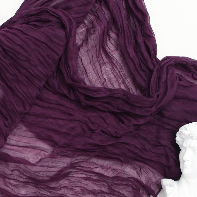 FEXIA Purple Cheesecloth Table Runner 35x120 Inches Gauze Table Runner for Bridal Shower Wedding Party First Communion Centerpiece Engagement Boho Table Decoration - Image 1