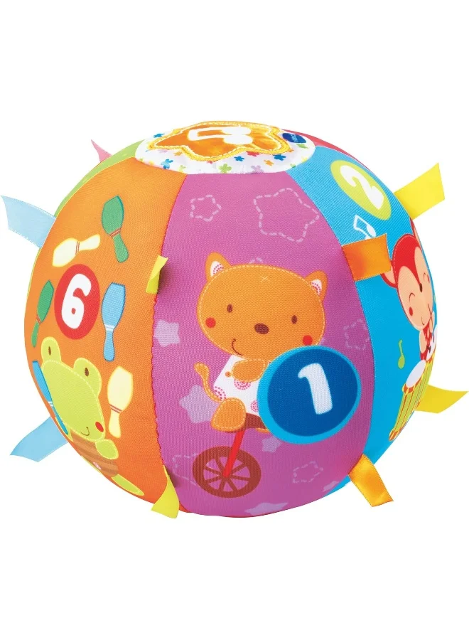 في تك Little Friendlies Musical Soft Ball, Multicolor