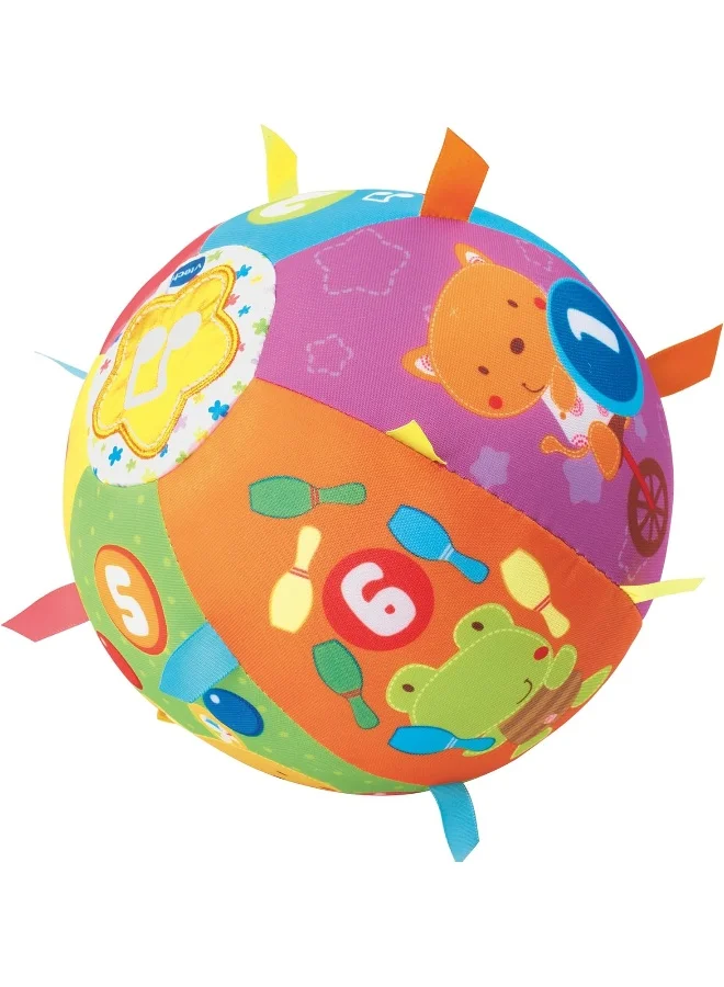 في تك Little Friendlies Musical Soft Ball, Multicolor
