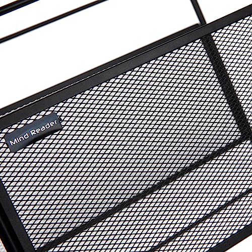 Mind Reader Hanging File Folder Organizer, Desktop Organizer, Storage, Office, Metal Mesh, 13" L x 9.75" W x 10.25" H, Black - Image 5