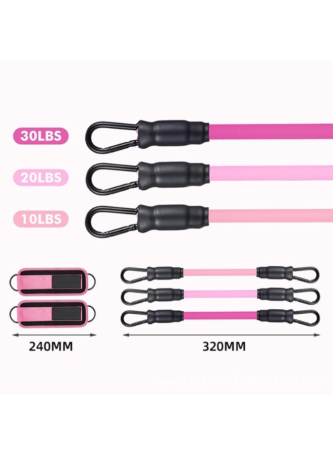 KINGMAZI Ankle Resistance Bands with Cuffs, Ankle Bands for Working Out, Ankle Straps for Women, Exercise Bands for Legs and Butt, Booty Workout Equipment for Kickbacks Hip Fitness Training  - Image 4