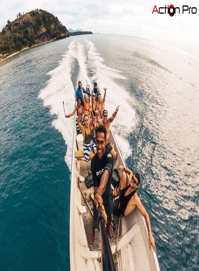 Action Pro Waterproof Extendable Selfi Stick Monopod with Phone Holder Compatible with GoPro-13/12/11/10/9/8/7/6/5/4/3+/3/SJCAM/Xiaomi/YI Other Action Cameras and Smart Phones - Image 5