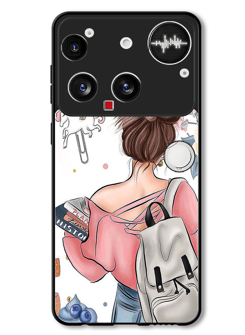 Theodor Case Compatible with Nothing Phone (3) 6.67 Inch Protection Shockproof Bumper Cover School Girl - Image 1