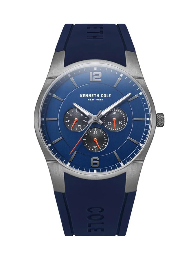 كينيث كول نيو يورك Watch For Men With Blue Silicone Strap 42mm