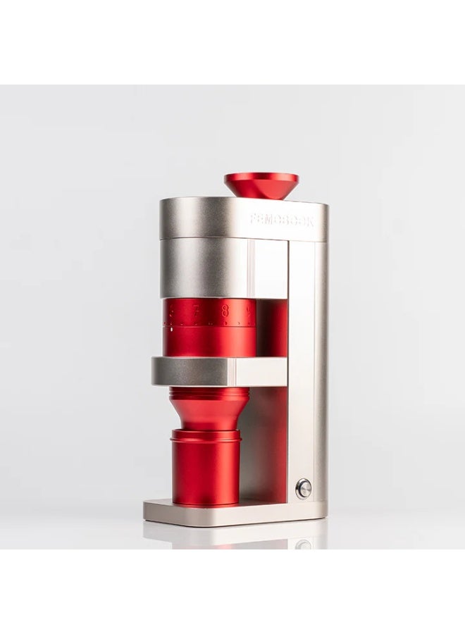 Femobook A68 Electric Coffee Grinder Gold Red, 68mm Conical Burr Espresso & Filter Grinder with Stepless Precision Adjustment - Image 1