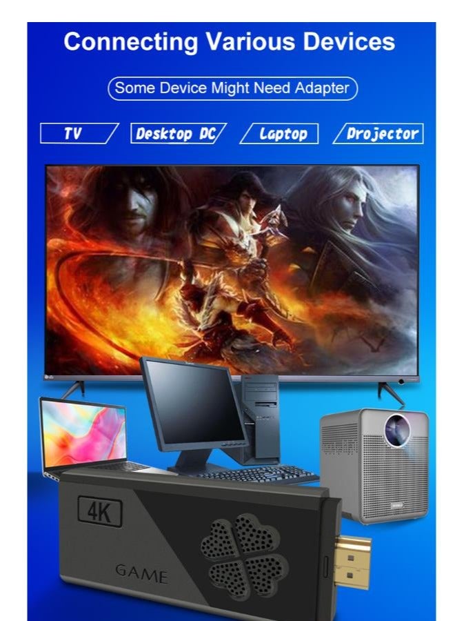 M8 Video Game Console 2.4G Double Wireless Controller Game Stick 4K 12000 games 64GB Retro games - Image 5