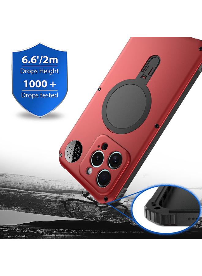 إيروريكس جراب لهاتف iPhone 15 مزود بحامل Aromatherapy MagSafe مقاوم للماء والصدمات - Image 3