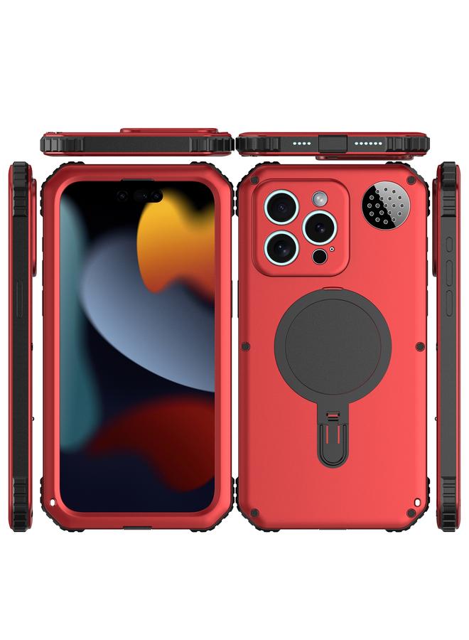 إيروريكس جراب لهاتف iPhone 15 مزود بحامل Aromatherapy MagSafe مقاوم للماء والصدمات - Image 2