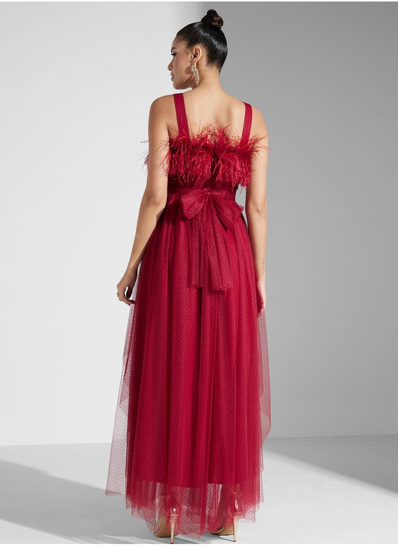 Iyra Ruffle Mesh Tiered Dress  - Image 2