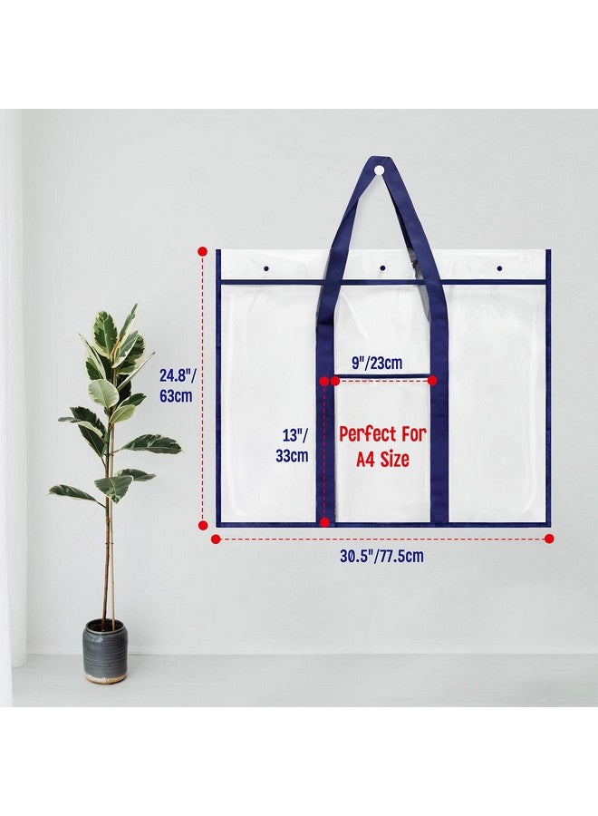 SpriteGru 2 Pack Bulletin Board Poster Art PVC Storage Pocket Chart with Accessories’ Pocket (30.5" x 24.8") - Image 2