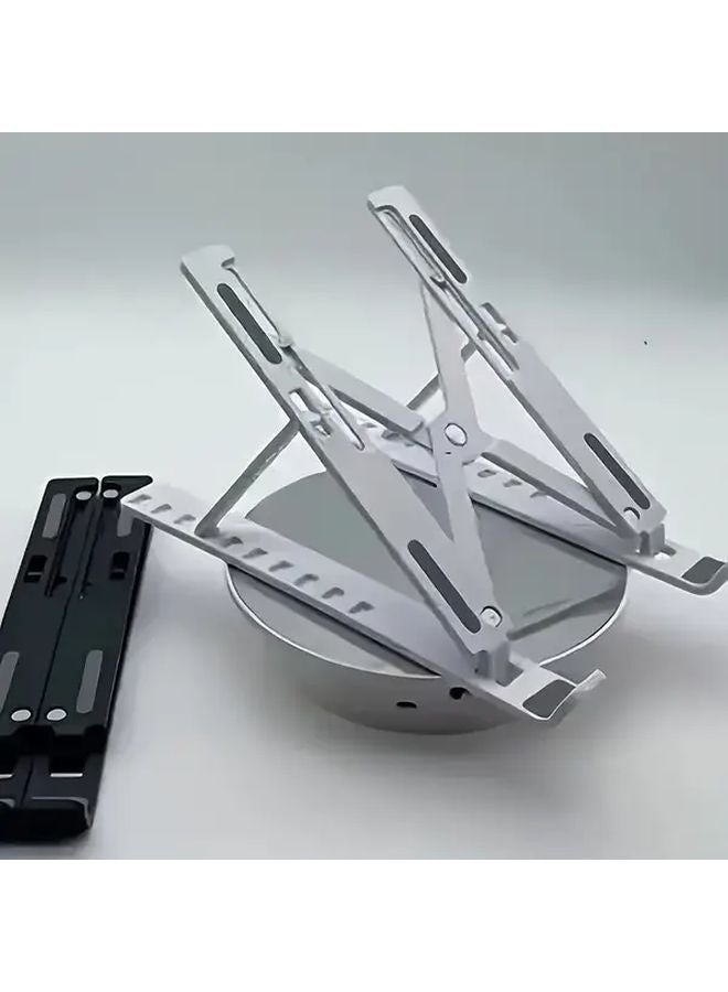 Black Laptop Stand Foldable Adjustable Heat Sink Base For All Notebooks ABS Material - Image 3