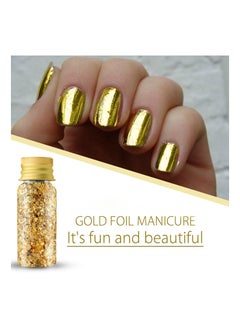 Y&D Gold Leaf, 3 Colors Foil Flakes for Nail, Leaf Metallic Nails, Painting, Crafts, Slime and Resin Jewelry Making DIYs, Imitation  - Image 5