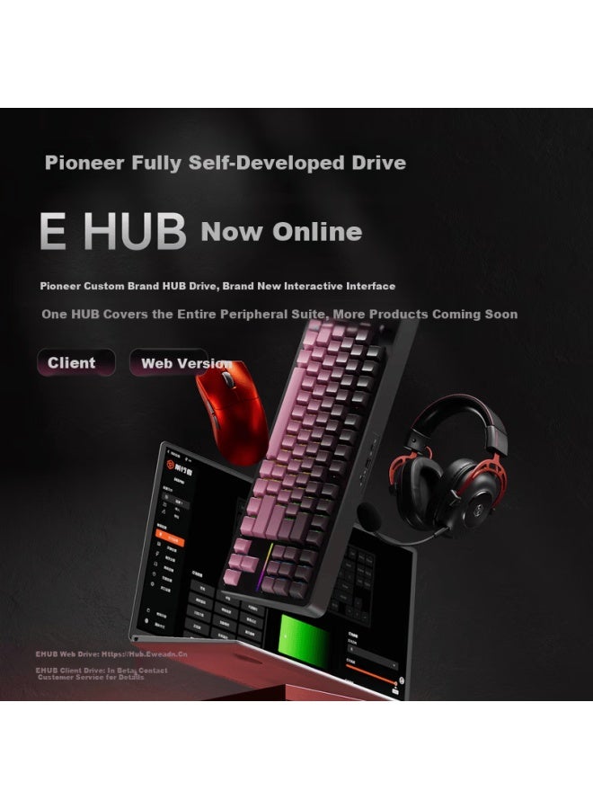 Eweadn X87s/ultra Wireless Custom Mechanical Keyboard Wired Bluetooth Tri-mode Gaming Gasket Structure Hot-swappable Full-key Gaming Office Laptop Universal Peripheral - Image 4